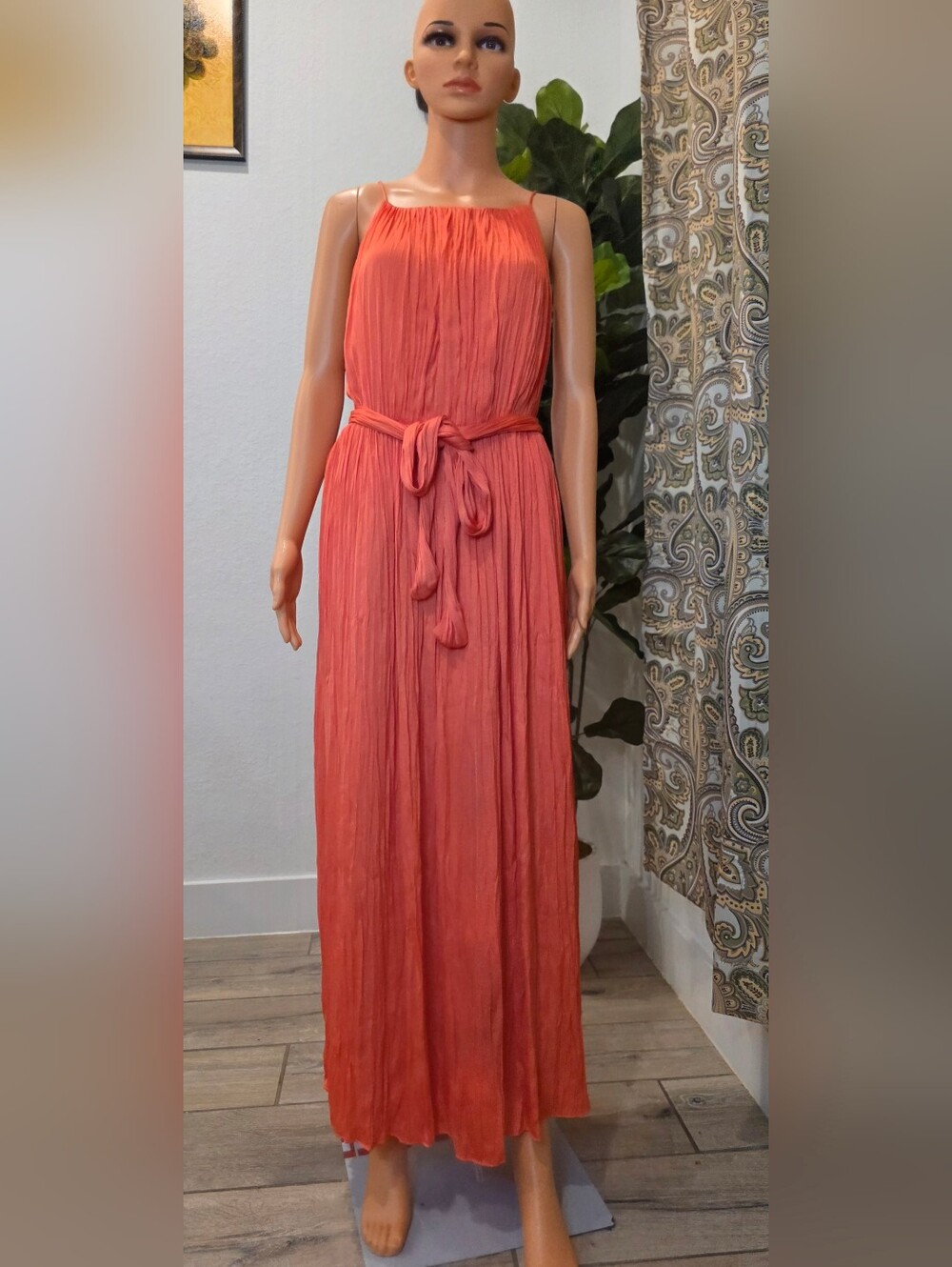 Banana Republic Fine-Gathers Maxi Dress Size L